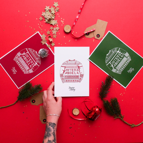 Carte "Joyeux Noël" - A5