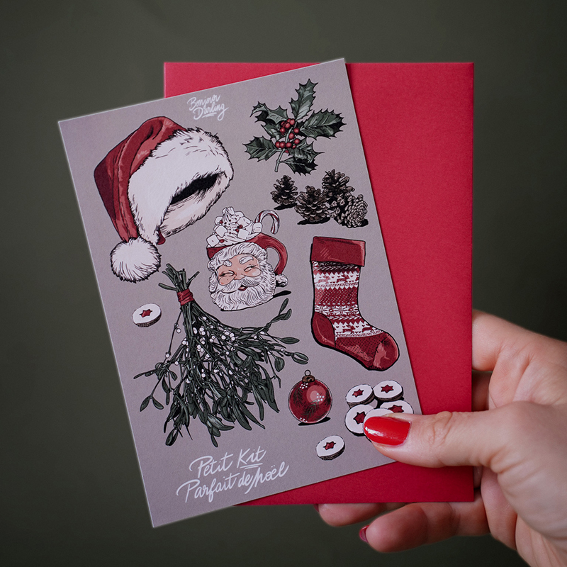 Carte postale de Noël 🎅 Petit kit parfait – Image 3