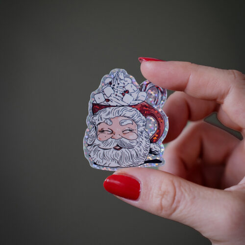 Sticker Père Noël paillettes ✨